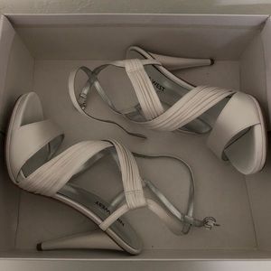 Nine West White Heels